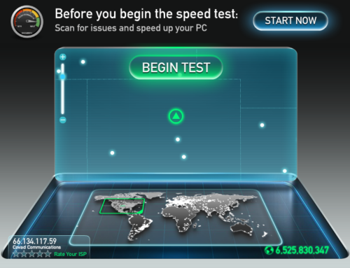 Testing the speed of an internet connection
